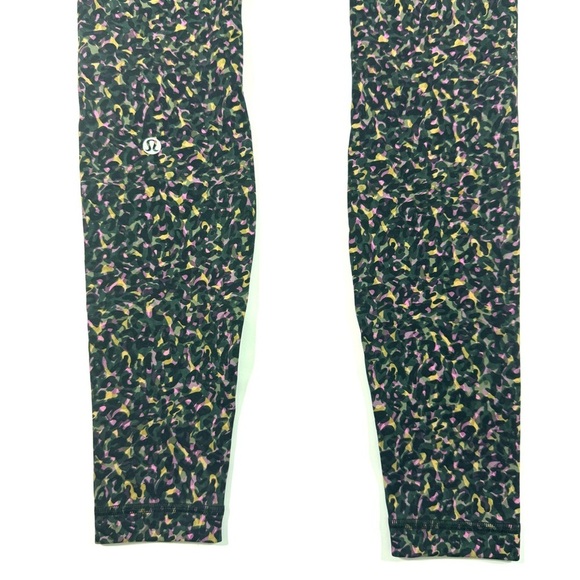 Lululemon Wunder Train High Rise Tight 28” Fluctuate Micro Pink Multi - Picture 4 of 10